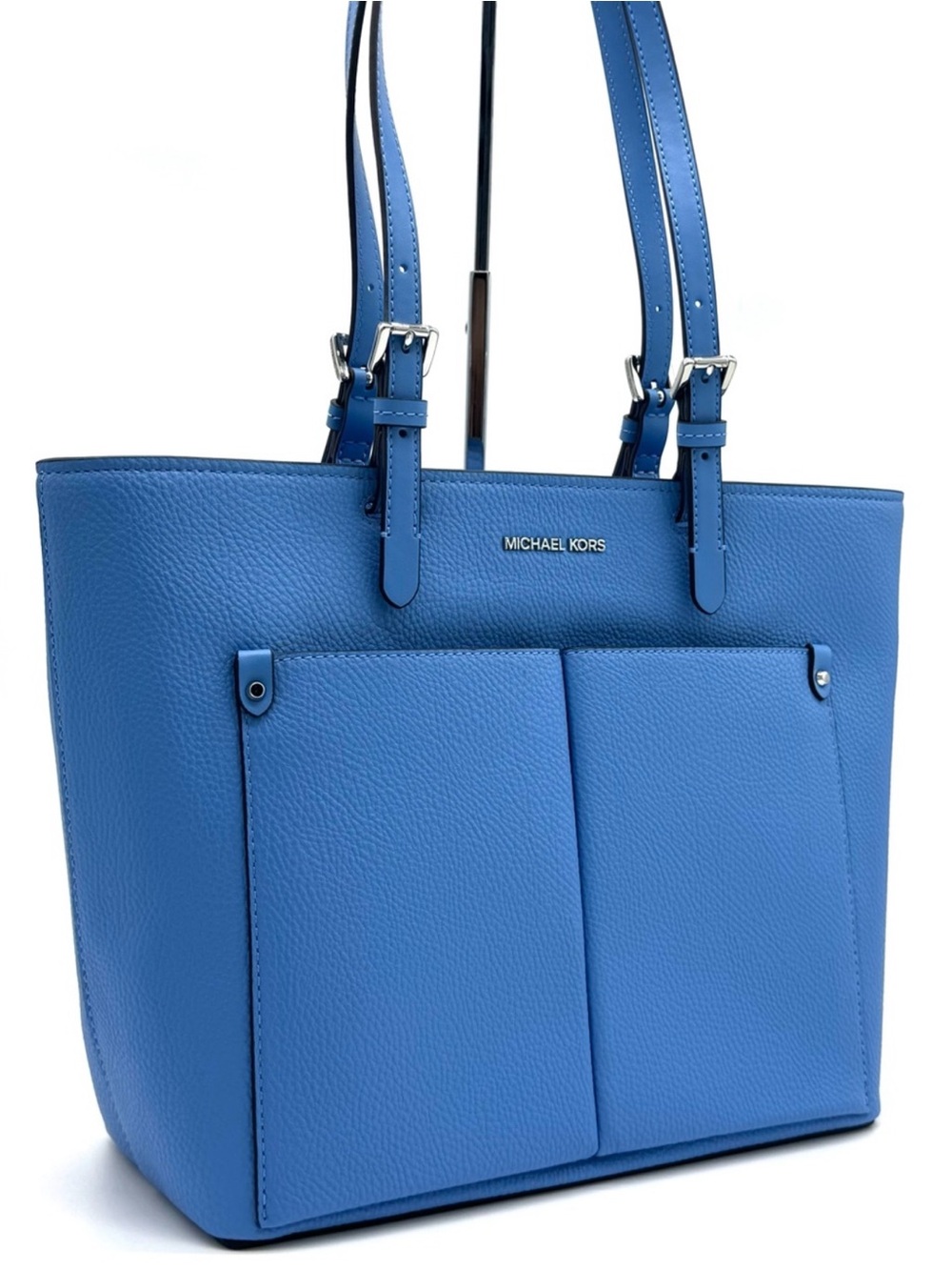 Michael Kors Jet Set Medium Pocket Tote Bag South Pacific Blue